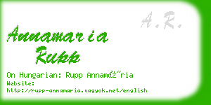 annamaria rupp business card